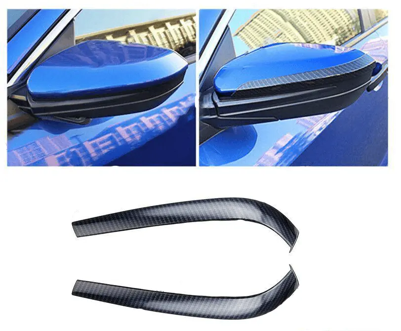 Fit 2016-2019 Toyota Camry Rearview Side Mirror Cover Trim (Carbon Fiber Print) 1