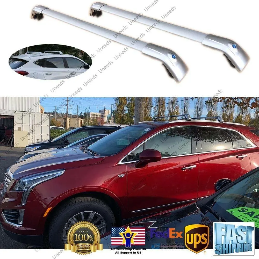 Fit 2016-2019 Cadillac Xt5 Baggage Luggage Cross Bar Crossbar 1