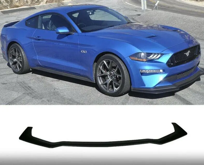 Fits 2018-2021 Mustang Gt500 Style Front Bumper Lip Spoiler 1