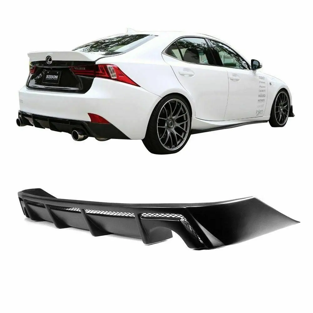 Fits 2014-2016 Lexus Is250 Is350 F Sport Sedan Pp Rear Bumper Lip Diffuser 1