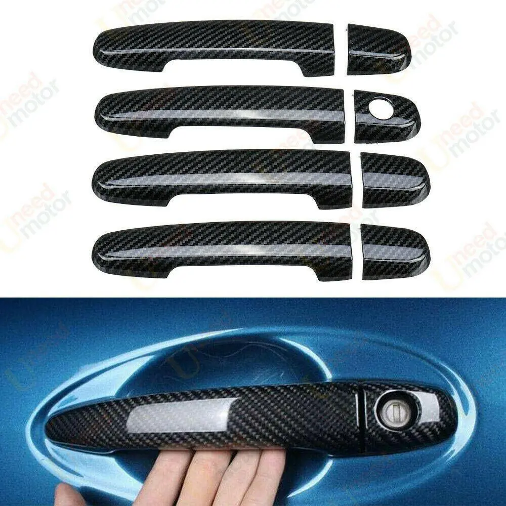 Fit 2003-2011  Toyota Corolla Door Handle Cover Trim (Carbon Fiber Print) 1