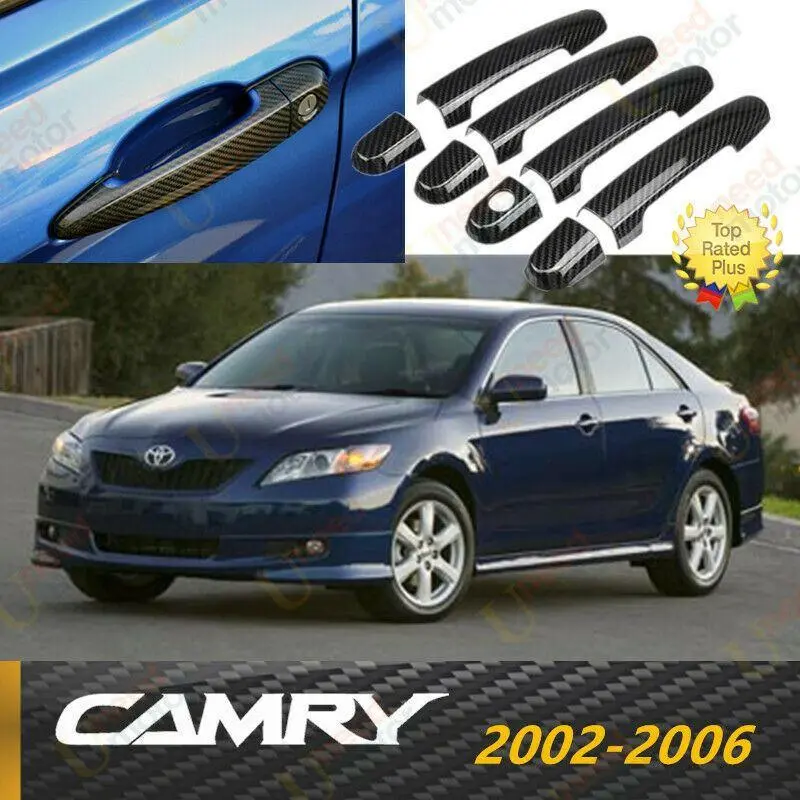 Fit 2002-2006 Toyota Camry Door Handle Cover Trim (Carbon Fiber Print) 1