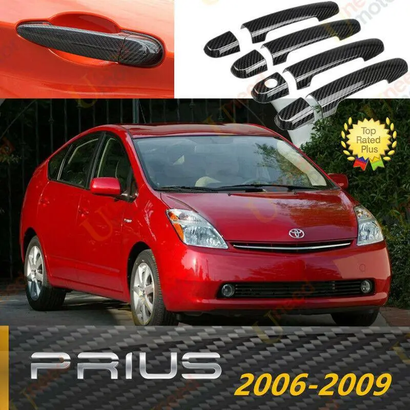 Fit 2006-2009 Toyota Prius Door Handle Cover Trim (Carbon Fiber Print) 1