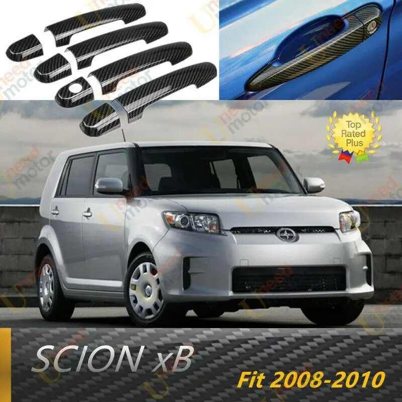 Fit 2008-2010 Scion Xb  Door Handle Cover Trim (Carbon Fiber Print) 1