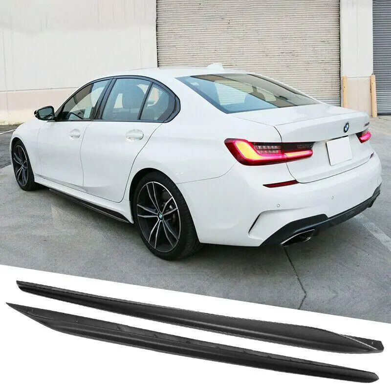 Fit 2012-2018 Bmw 3 Series F30 M340i Performance Bumper Style Side Body Skirts (Black) 1
