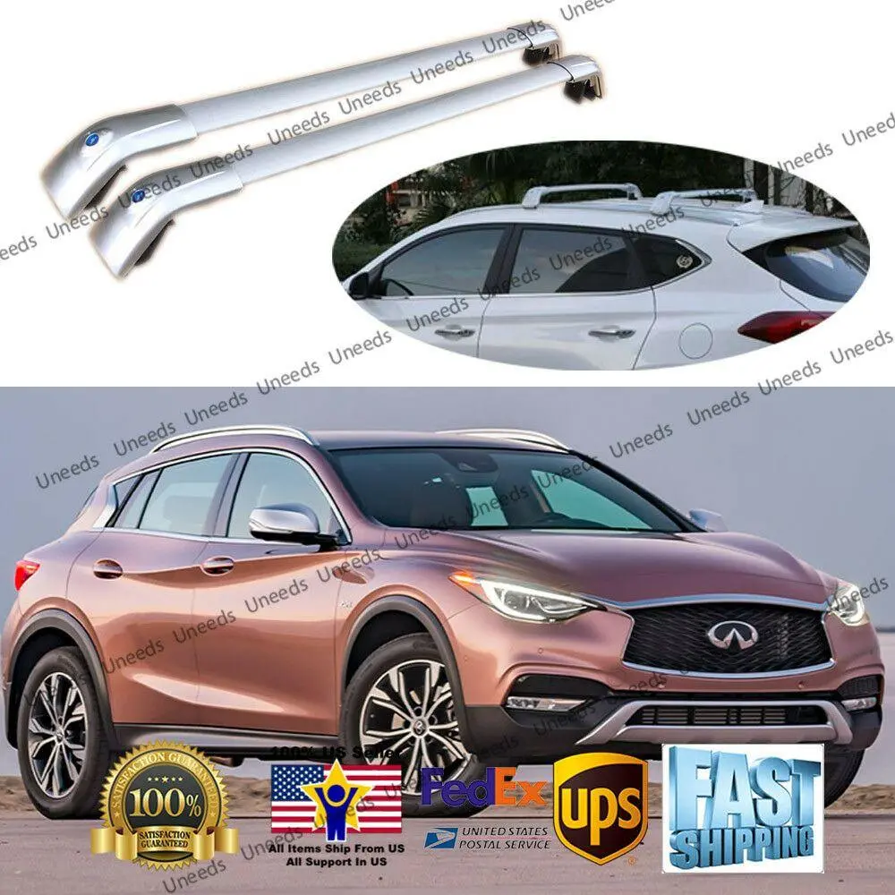 Fit 2016-2019 Infiniti Qx30 Baggage Luggage Cross Bar Crossbar 1