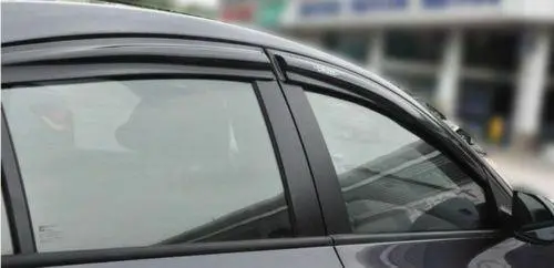 For Hyundai Tucson 2016-2018 3D Mugen Style Vent Window Visors Rain Sun Wind Guards Shade Deflectors 1