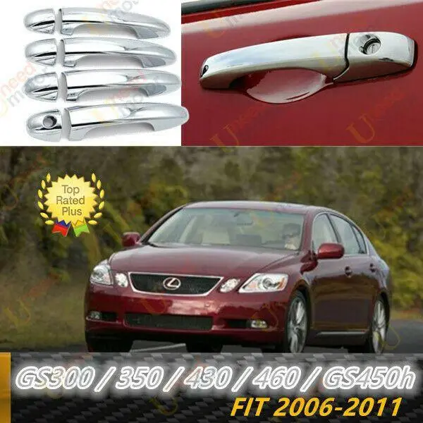Fit 2006-2011 Lexus Gs300 350 430 460 Gs450h 2006-11 Us Mirror Chrome Door Handle Cover Trims 1