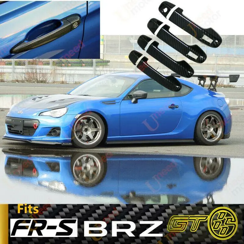 Fit Scion Subaru Toyota Fr-S Brz Gt86 Door Handle Cover Trim (Carbon Fiber Print) 1