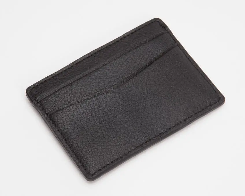 Blake Credit Card Case Black Pebble 1