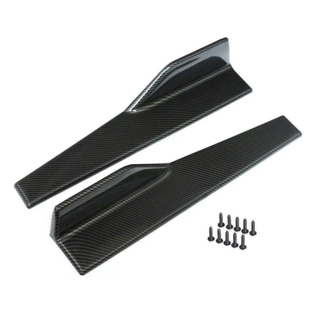 Fit 2008-2020 Honda Accord Side Skirts Spoiler Diffuser Wing (Carbon Fiber Style) 1