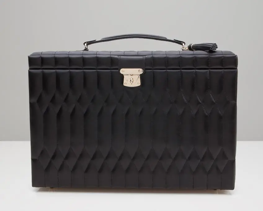 Caroline Extra Large Jewellery Case Black 1
