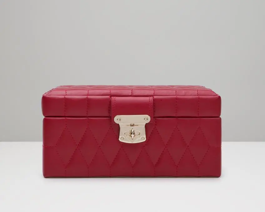 Caroline Small Jewellery Case Red 1