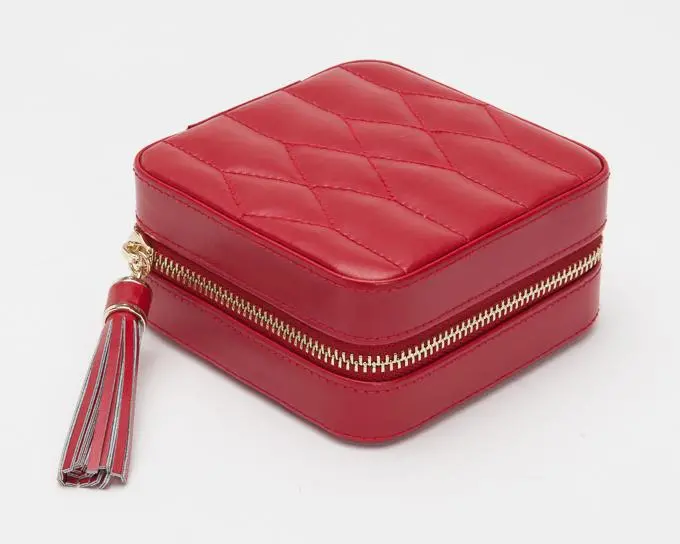 Caroline Zip Travel Case Red 1