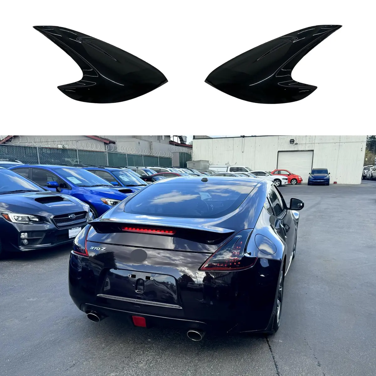 For Nissan 370Z 2008-2021 Rear Light Taillight Tinted Dark Smoked Cover 1