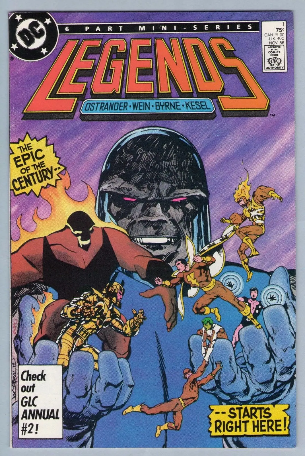 Legends 1 (Nov 1986) Nm- (9.2) 1