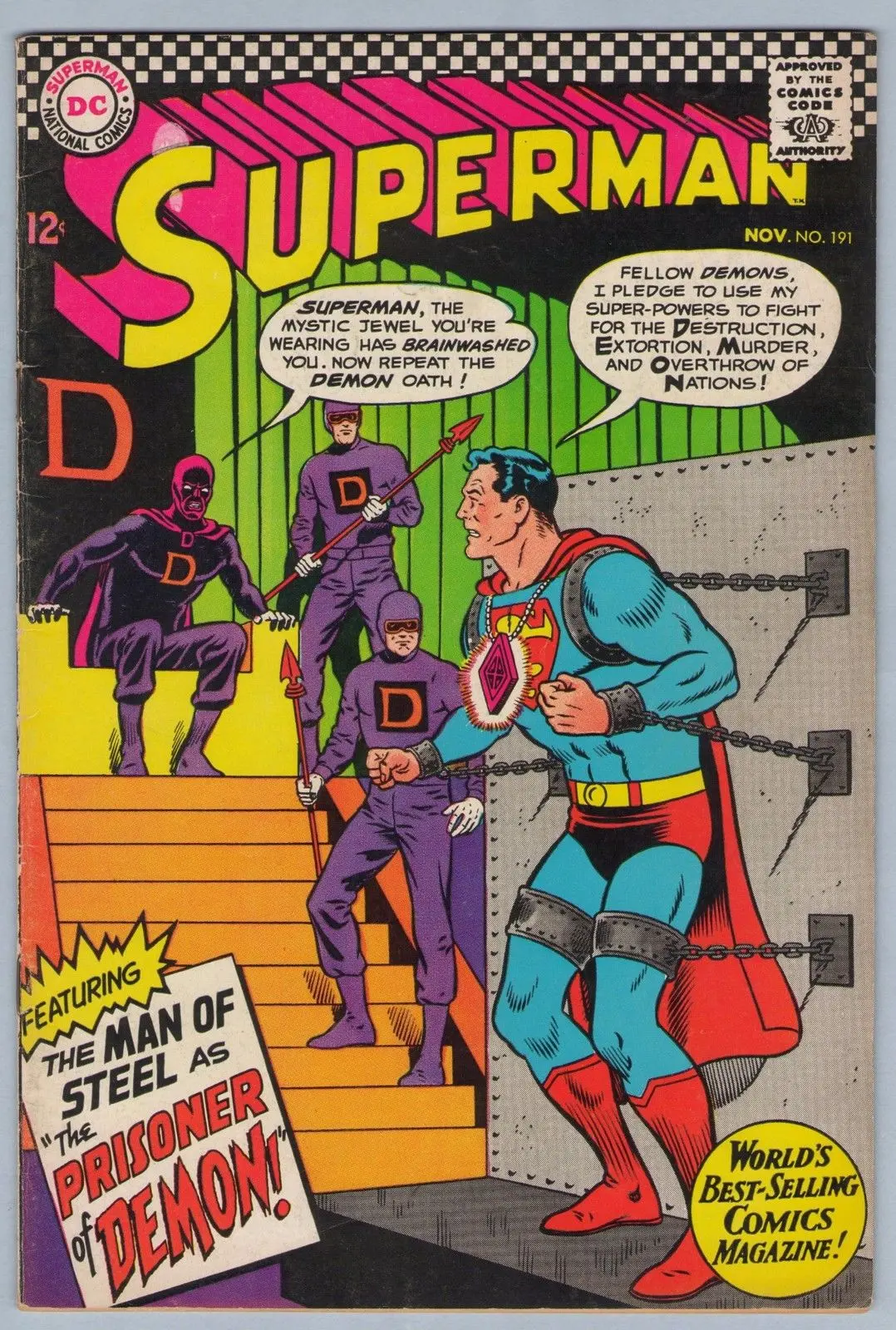 Superman 191 (Nov 1966) Vg (4.0) 1