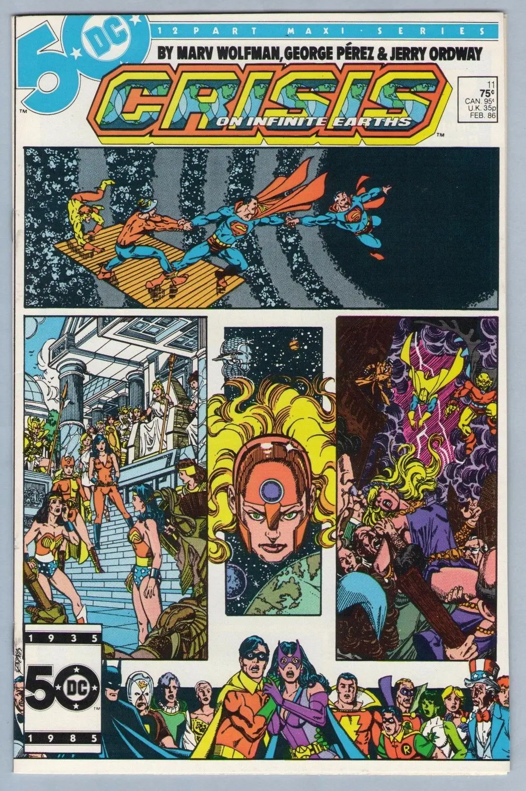 Crisis On Infinite Earths 11 (Feb 1986) Nm- (9.2) 1