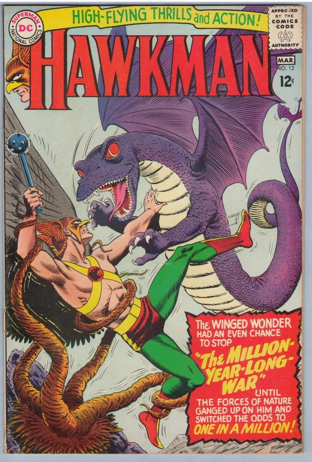 Hawkman 12 (Mar 1966) Vg+ (4.5) 1