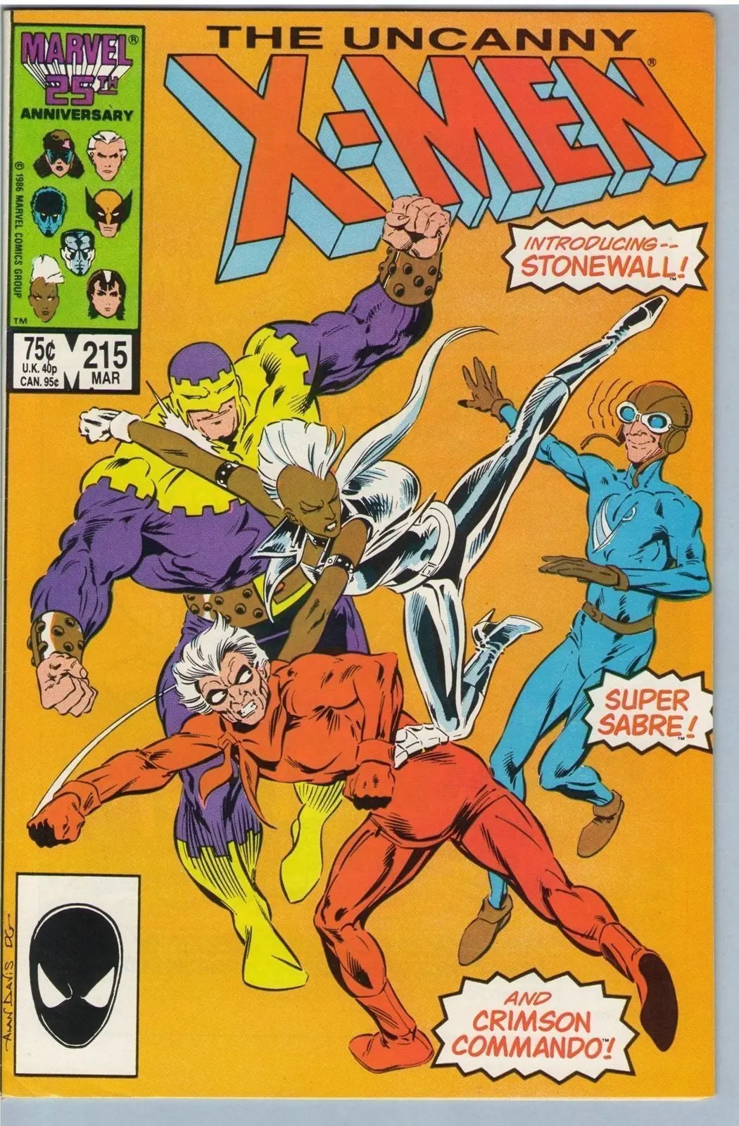 Uncanny X-Men 215 (Mar 1987) Nm- (9.2) 1