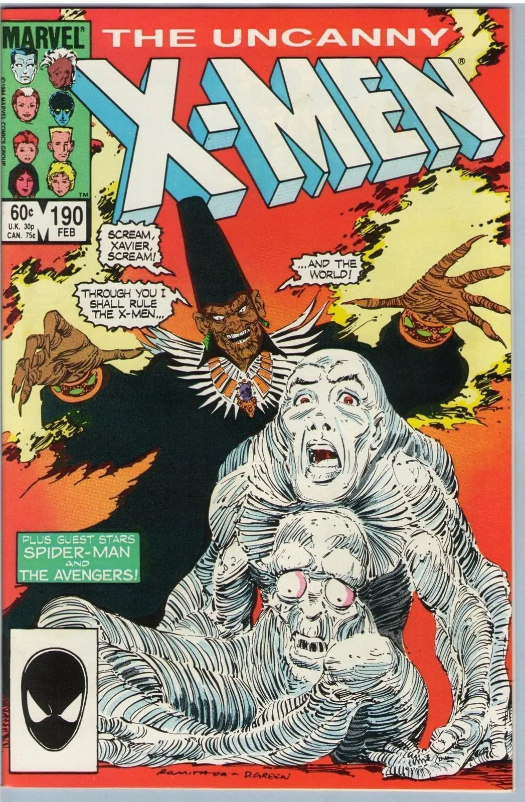 Uncanny X-Men 190 (Feb 1985) Nm- (9.2) 1