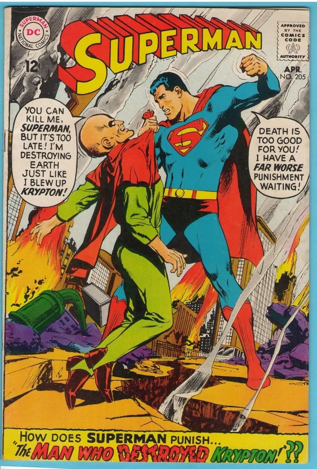 Superman 205 (Apr 1968) Fi-Vf (7.0) 1