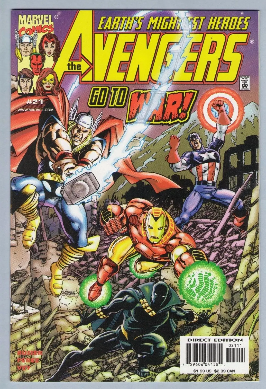 Avengers 21 (Oct 1999) Nm- (9.2) 1