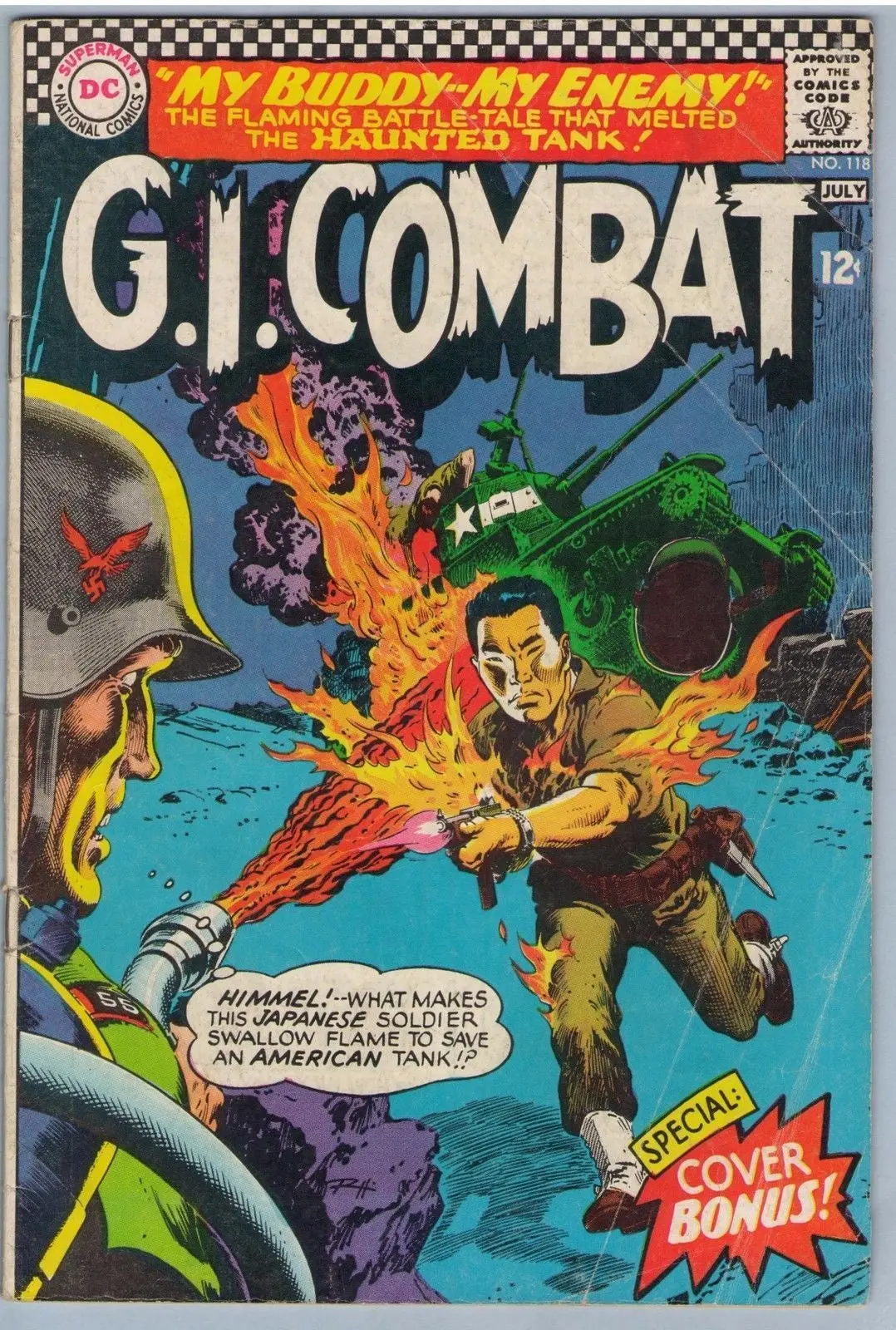 G.I. Combat 118 (Jul 1966) Vg- (3.5) 1