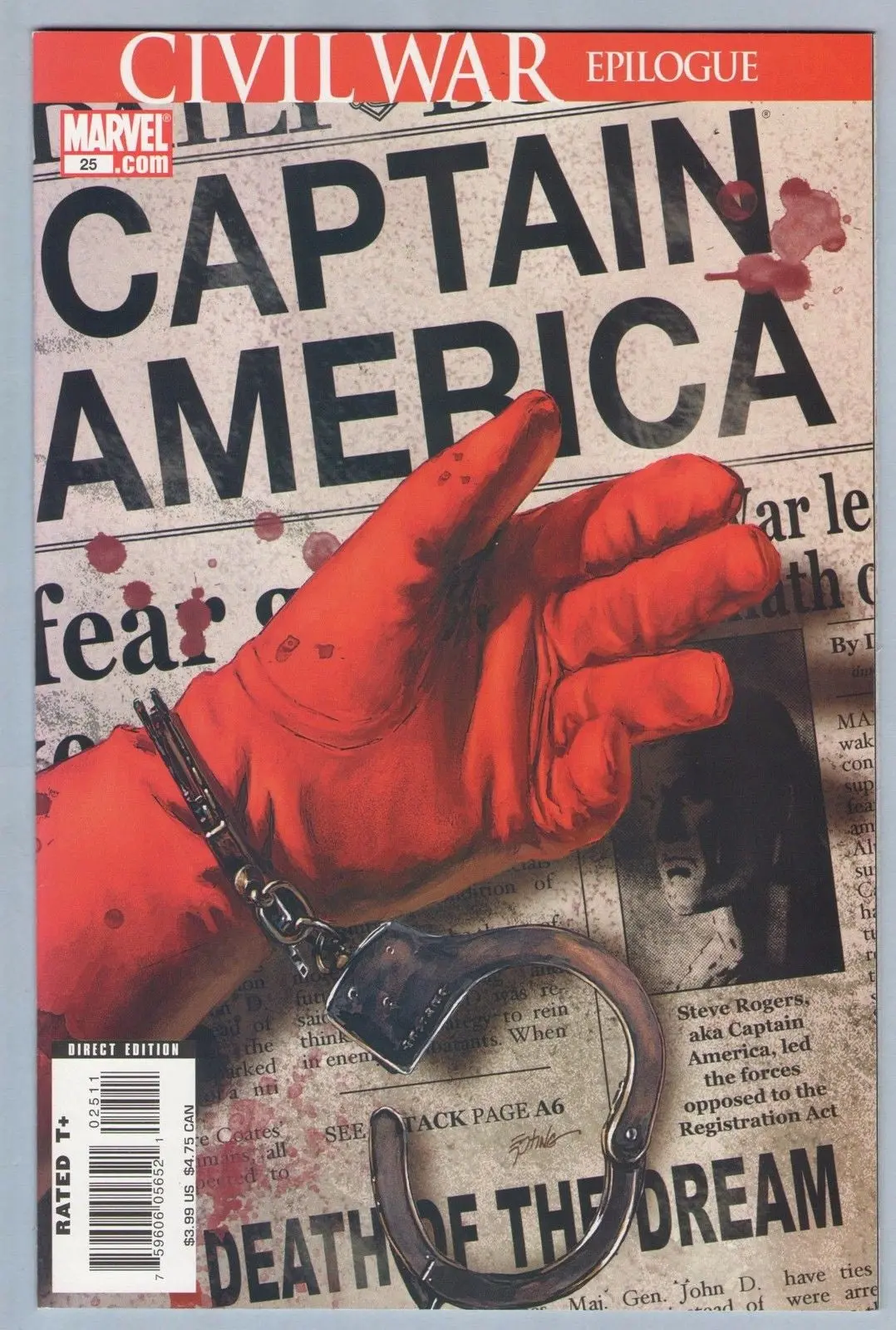 Captain America 25 (Apr 2007) Nm- (9.2) 1