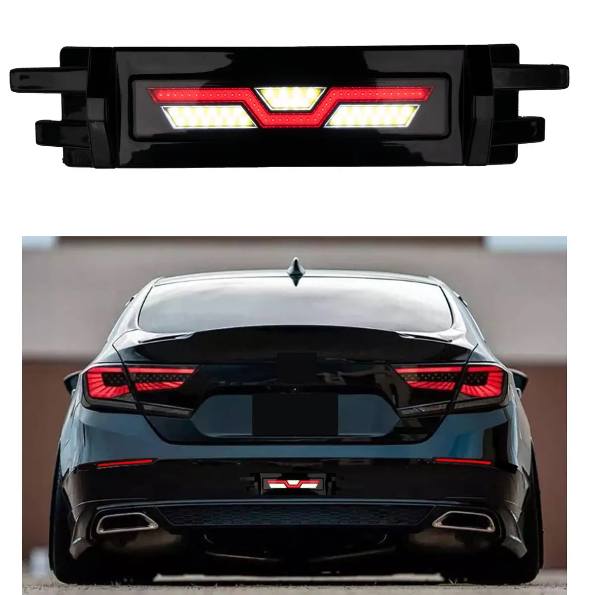 For Honda Accord Rear Lower Brake Reverse Led Light 1