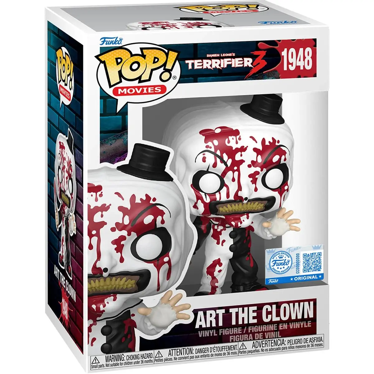 Funko Pop! Terrifier 3 - Entertainment Earth Exclusive Art The Clown 1