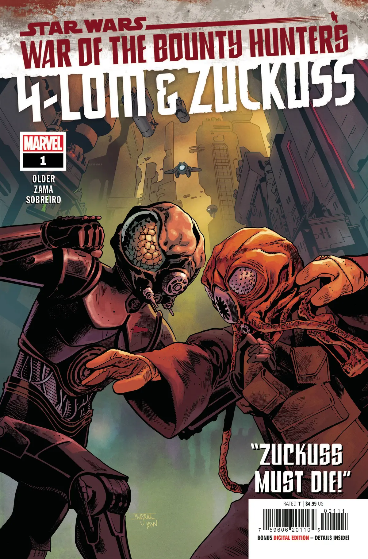Star Wars War Bounty Hunters 4-Lom Zuckuss #1 1