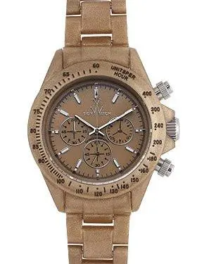 Plateramic Brown Dial Plastic Chrono Quartz Watch 1