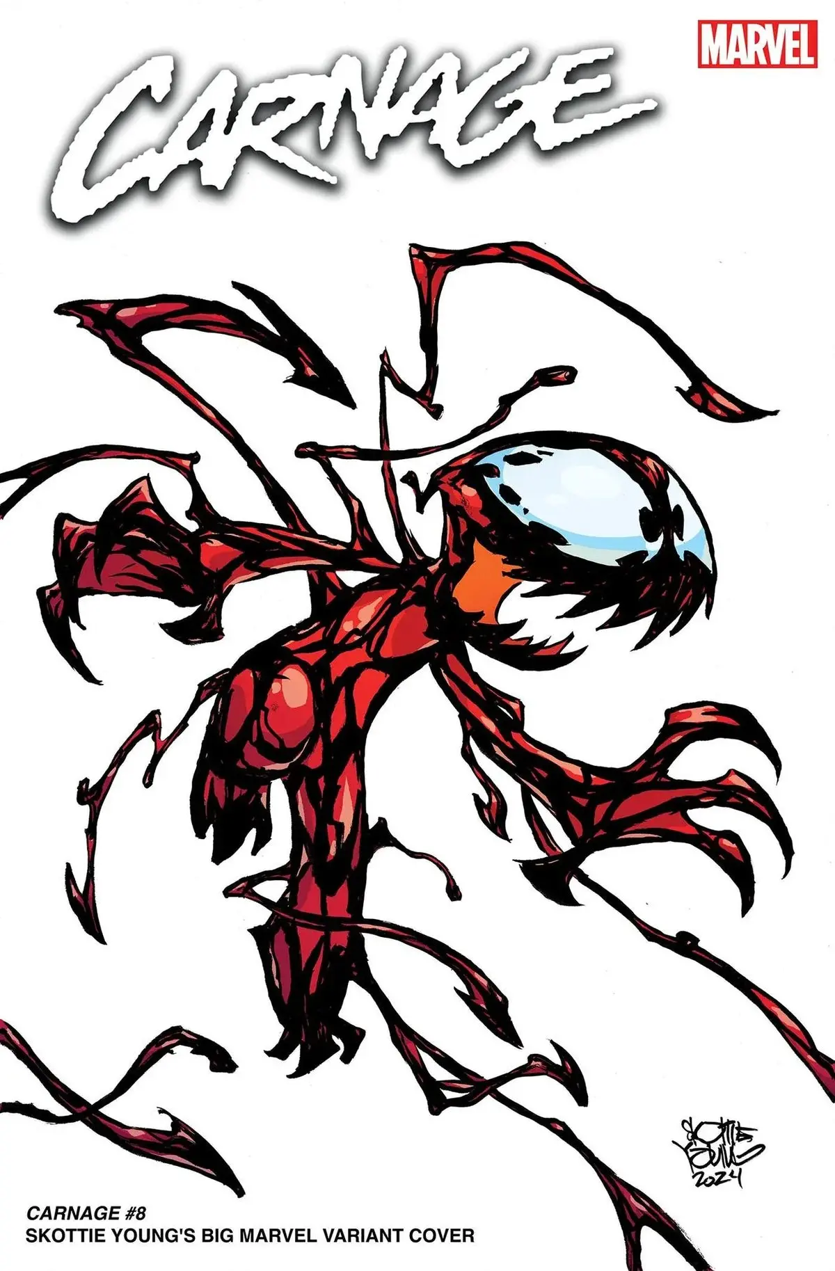Carnage #8 Skottie Young Big Marvel Var 1