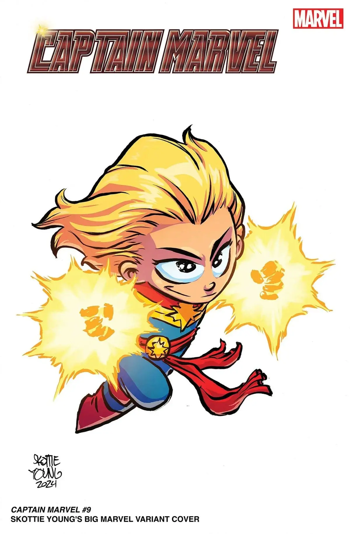 Captain Marvel #9 Skottie Young Big Marvel Var 1