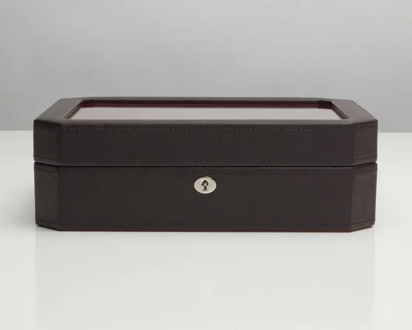 Windsor 10 Piece Watch Box Brown/Orange 1