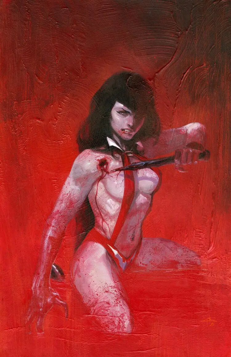 Vampirella Trial Of The Soul One Shot Dell’Otto Red Virgin Variant 1