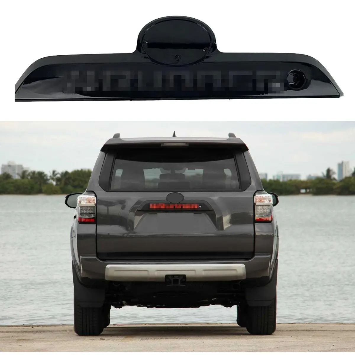 For 2011-2022 Toyota 4Runner Black Trunk Lid Tailgate Trim Brake Light 1