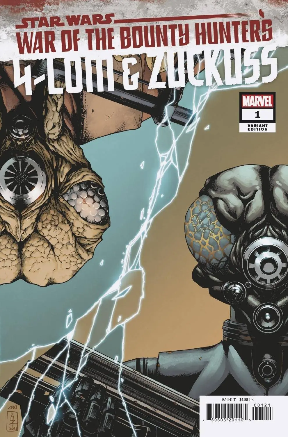Star Wars War Bounty Hunters 4-Lom Zuckuss #1 Zama Var 1