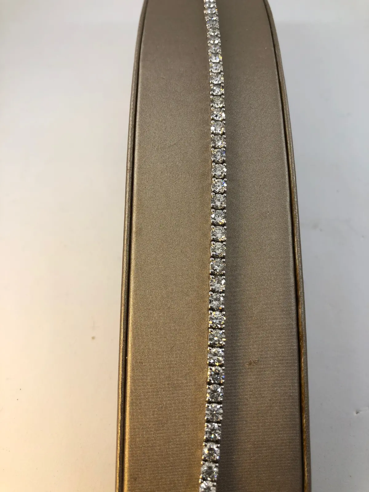14K White Gold Diamond Tennis Bracelet 7.19Ct Total Weight 1