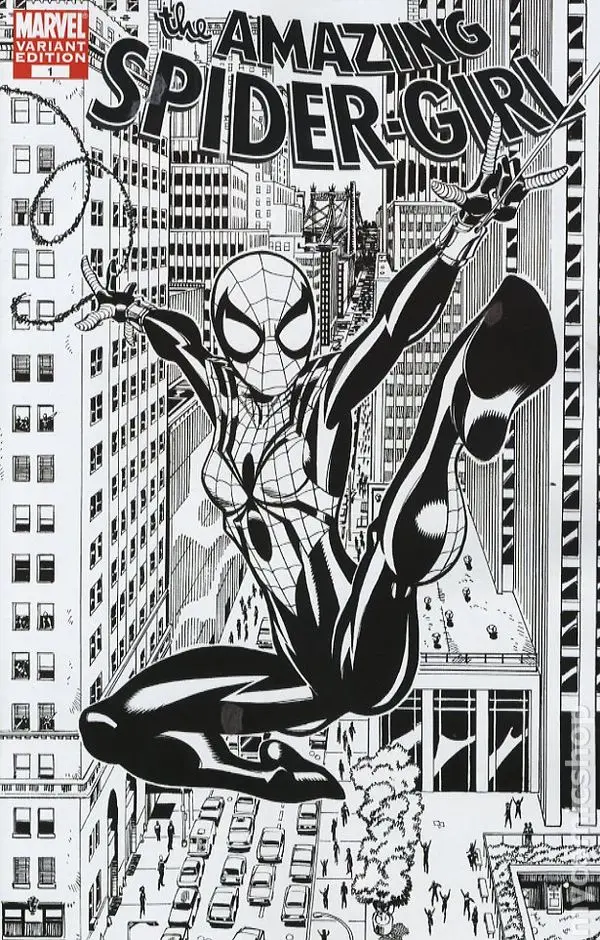 Amazing Spider-Girl #1 Cvr C Frenz B&W Variant 1