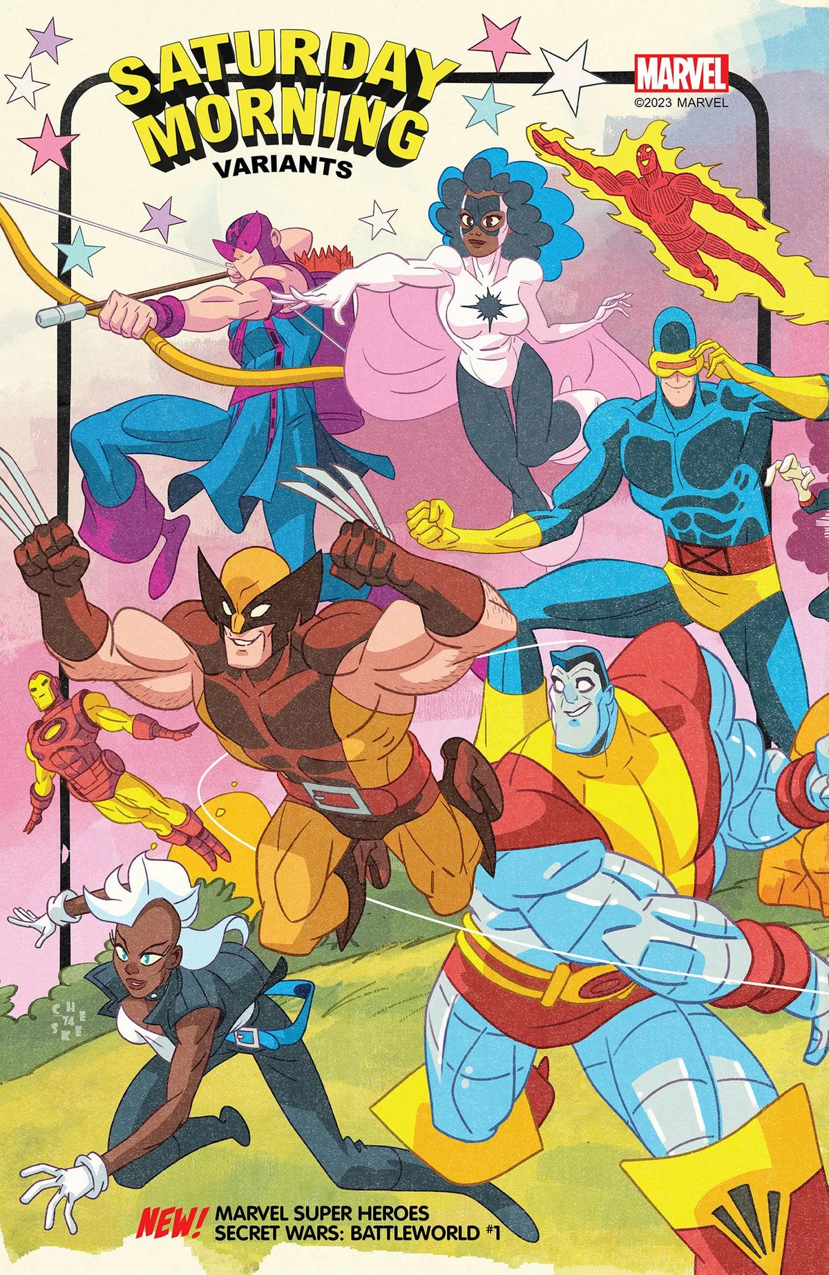 Msh Secret Wars Battleworld #1 Sean Galloway Saturday Morning Variant 1