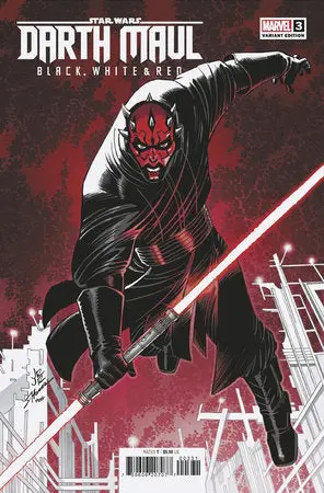 Star Wars Darth Maul Bw Red #3 John Romita Jr Var 1