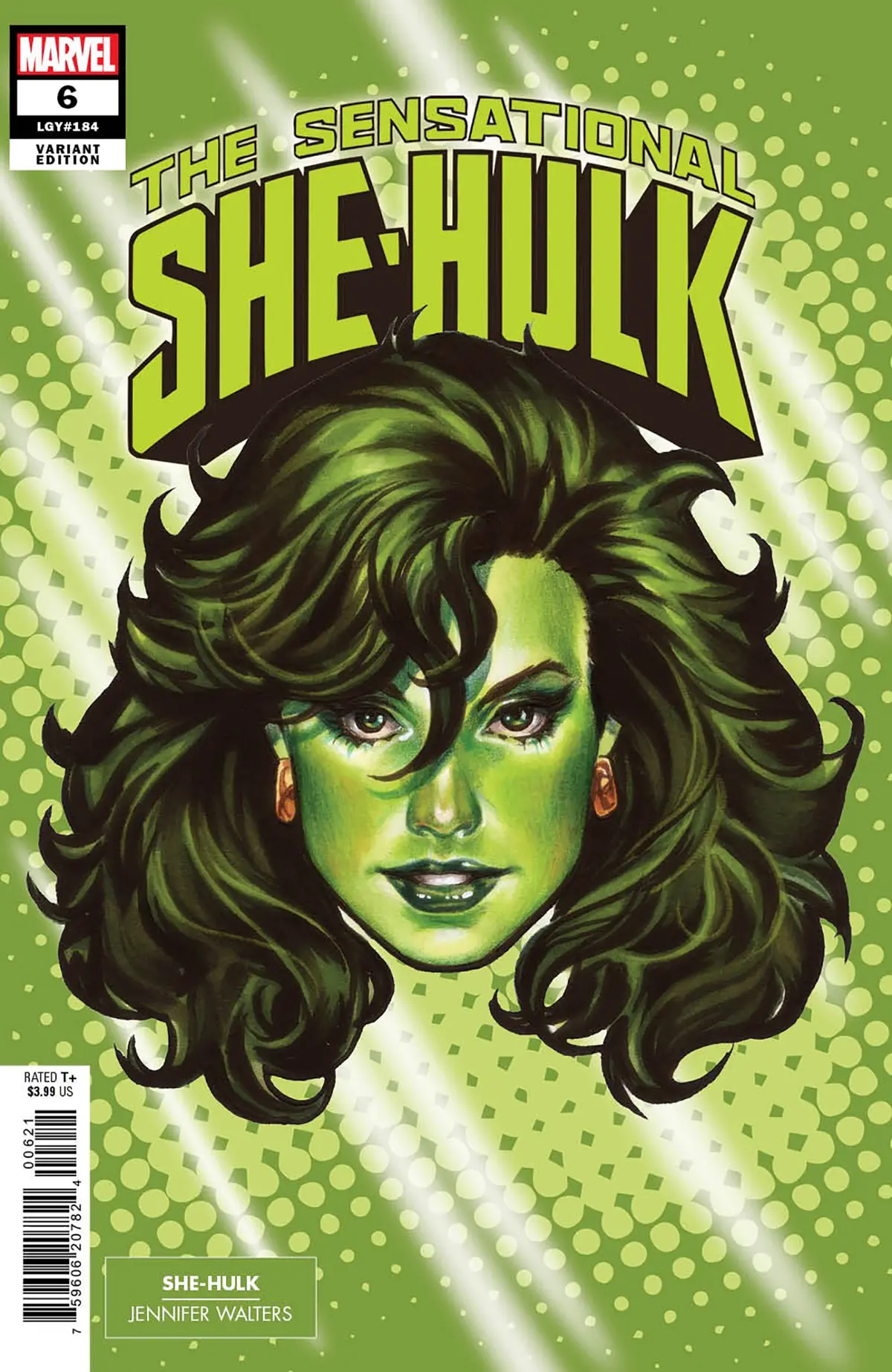 Sensational She-Hulk #6 Mark Brooks Headshot Var 1