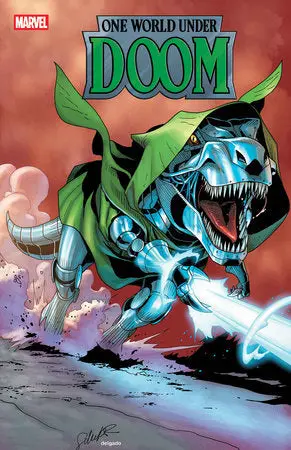 One World Under Doom #8 Salvador Larroca Doomasaur Variant 1