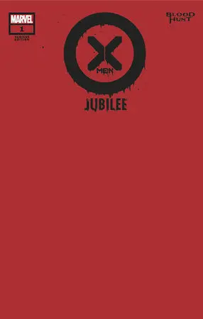 X-Men Blood Hunt Jubilee #1 Blood Red Blank Var 1