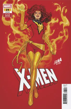 X-Men #25 David Nakayama Color Block Red Variant 1