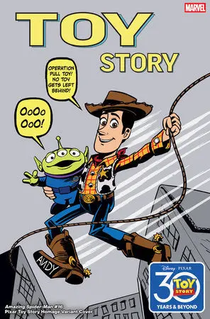 Amazing Spider-Man #16 Marco Forcelloni Pixar Toy Story Homage Variant 1