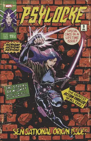 Psylocke #9 Benjamin Su Retro Vision Var 1
