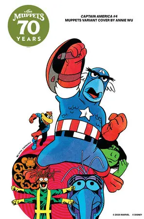Captain America #4 Annie Wu Muppets Variant 1